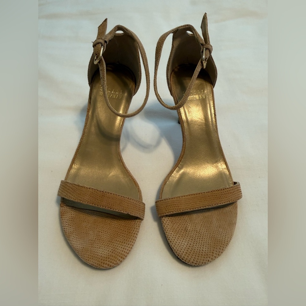 Vintage Stuart Weitzman Tan Heels size 4.5